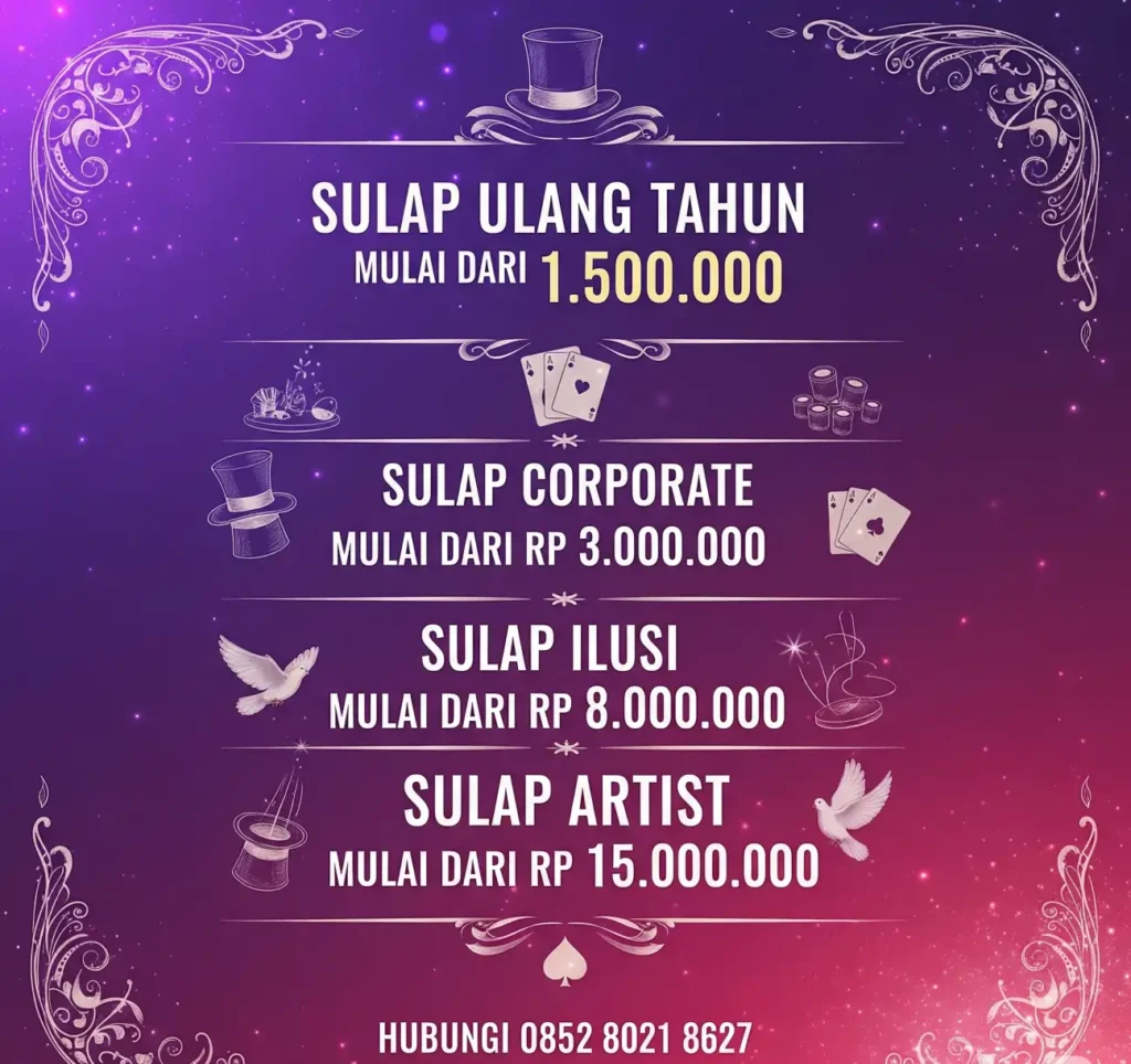 katalog harga pesulap